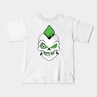 GREEN SKULL HELALA BOYS KAC Kids T-Shirt